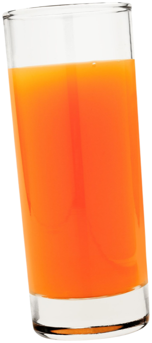 A glass of orange juice